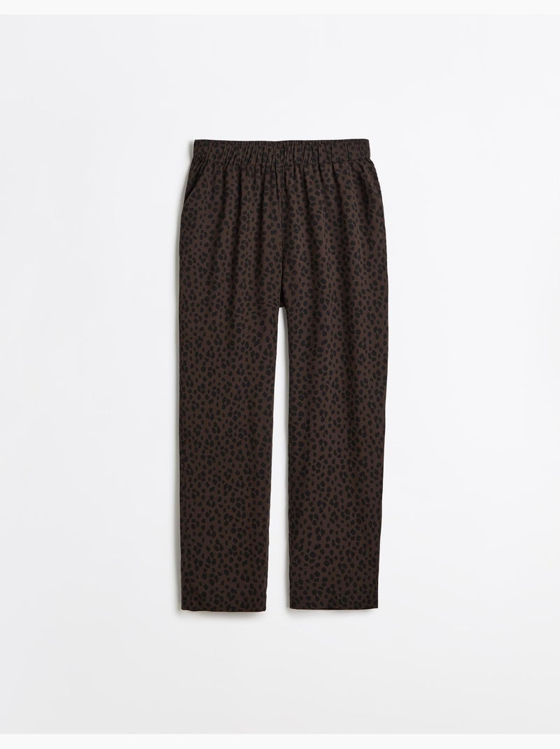 Pantalones fluidos, mo fashion Marrón - Kiabi