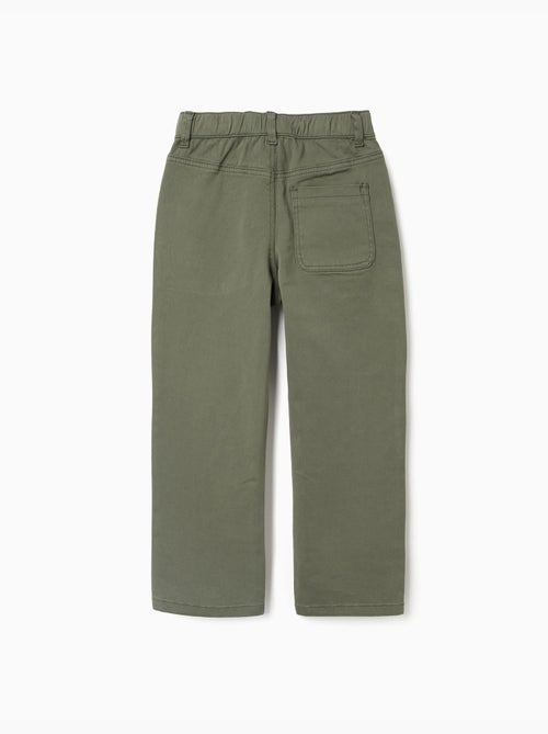 Pantalones holgados de sarga con bolsillos - Kiabi