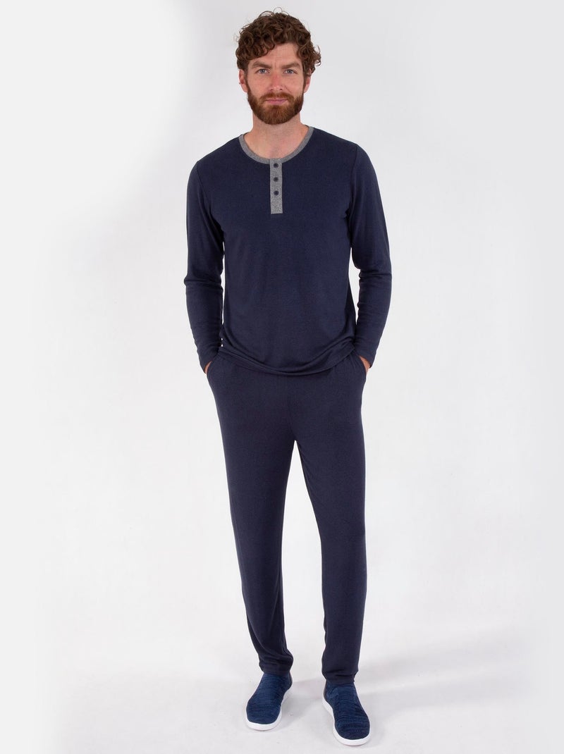 Pantalones homewear hombre Isotoner Azul marino - Kiabi