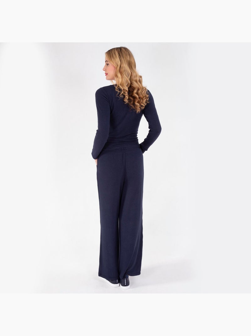 Pantalones homewear mujer Azul marino - Kiabi