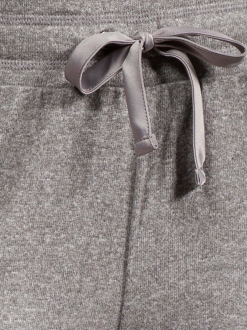 Pantalones homewear mujer Isotoner Gris jaspeado - Kiabi