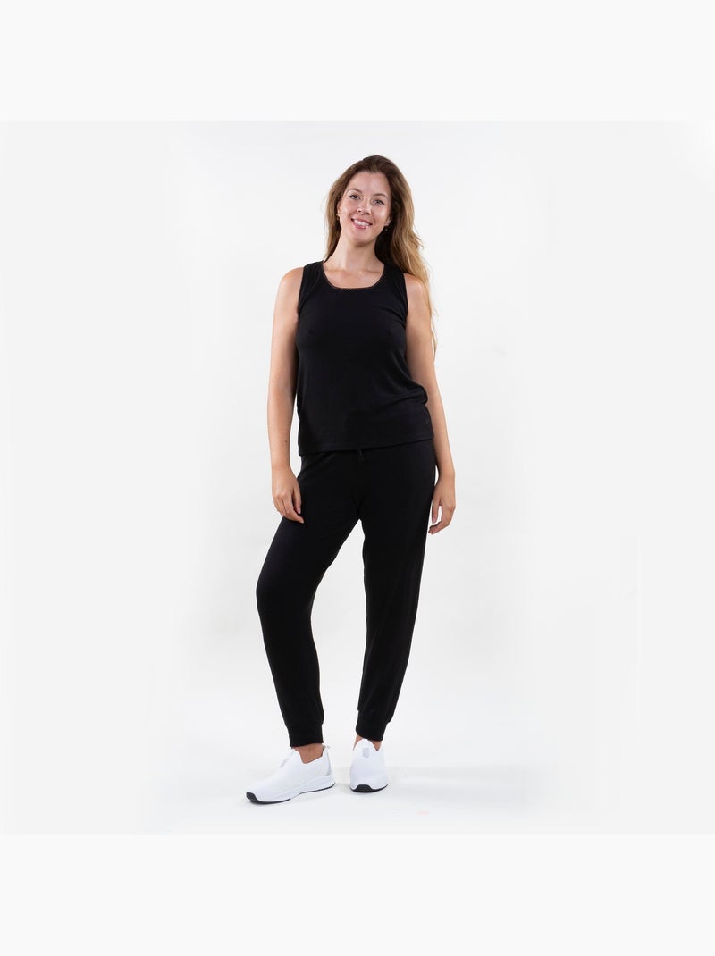 Pantalones homewear mujer Negro - Kiabi