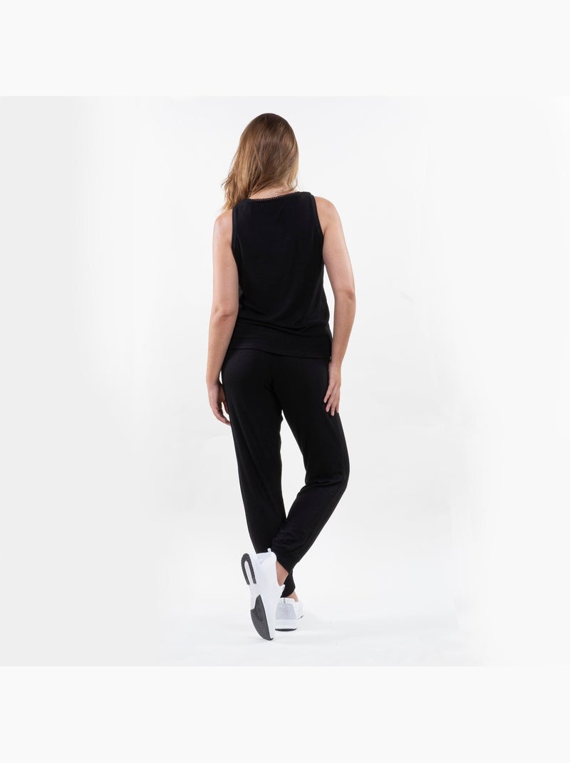 Pantalones homewear mujer Negro - Kiabi