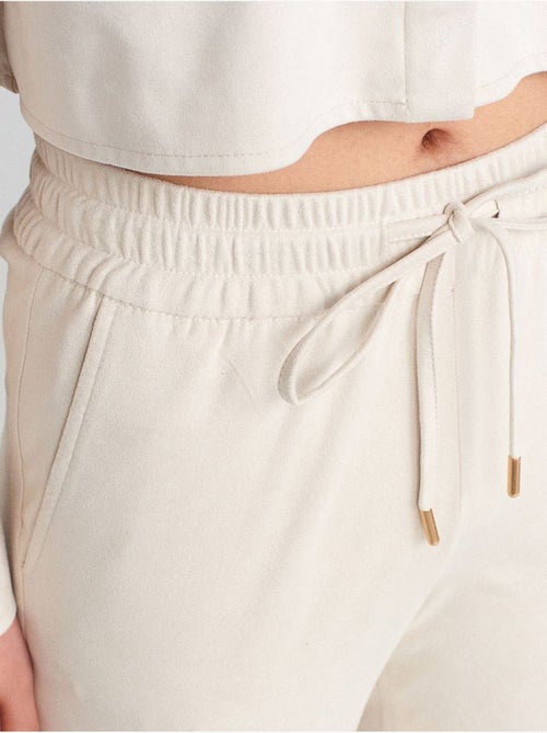 Pantalones jogger de ante sintético - Kiabi