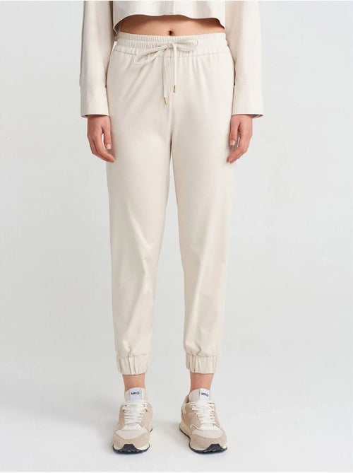 Pantalones jogger de ante sintético - Kiabi