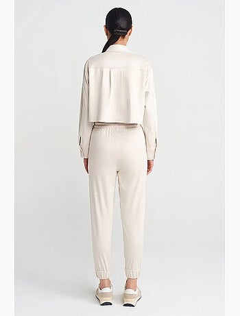 Pantalones jogger de ante sintético dilvin