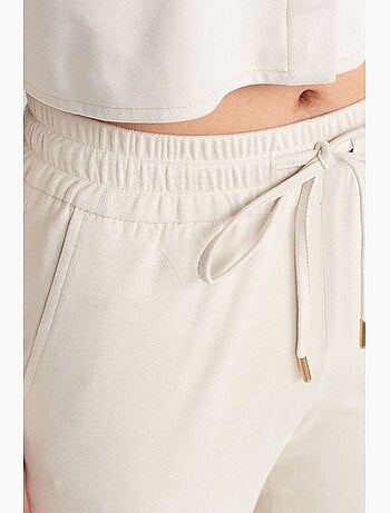 Pantalones jogger de ante sintético dilvin