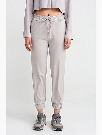 Pantalones jogger de ante sintético dilvin