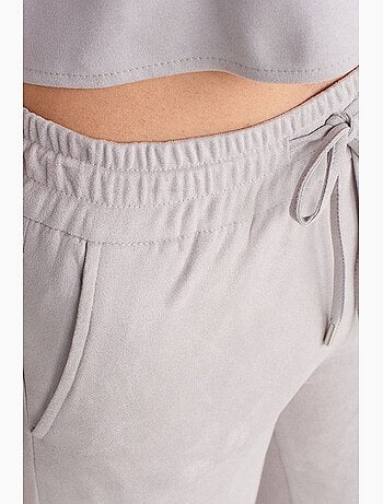 Pantalones jogger de ante sintético dilvin