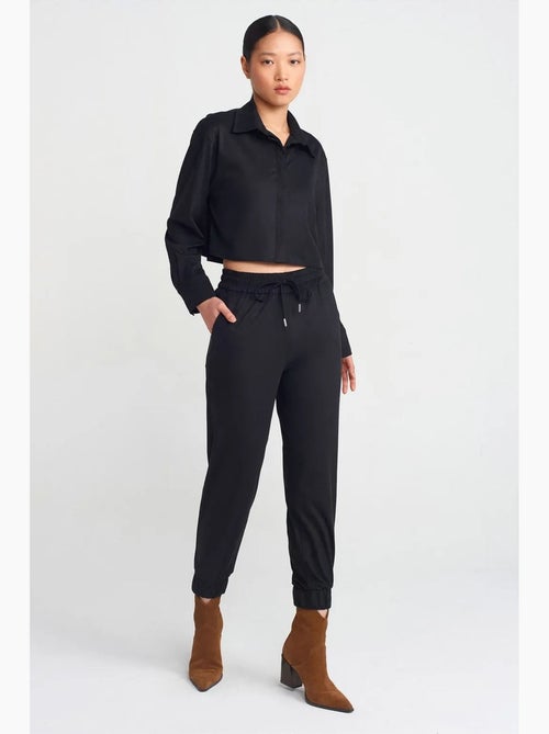 Pantalones jogger de ante sintético dilvin - Kiabi Pantalones jogger de ante sintético dilvin - Kiabi