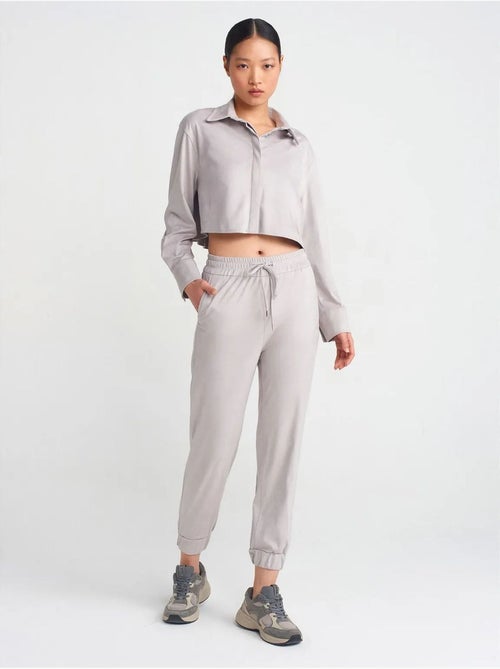 Pantalones jogger de ante sintético - Kiabi
