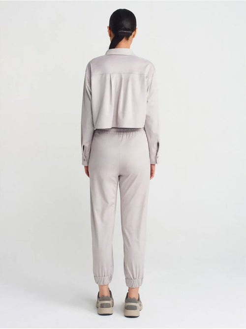 Pantalones jogger de ante sintético - Kiabi
