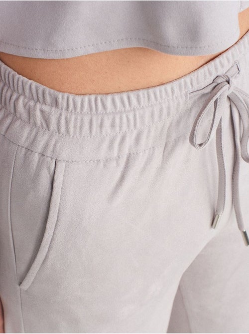 Pantalones jogger de ante sintético - Kiabi