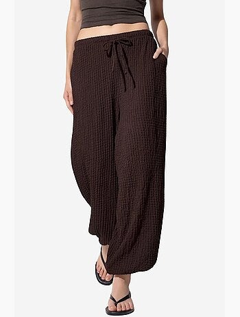 Pantalones jogger de mujer de tejido busem