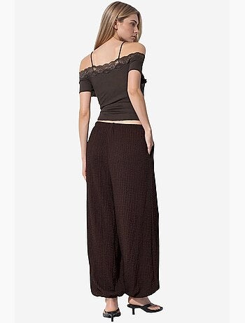Pantalones jogger de mujer de tejido busem
