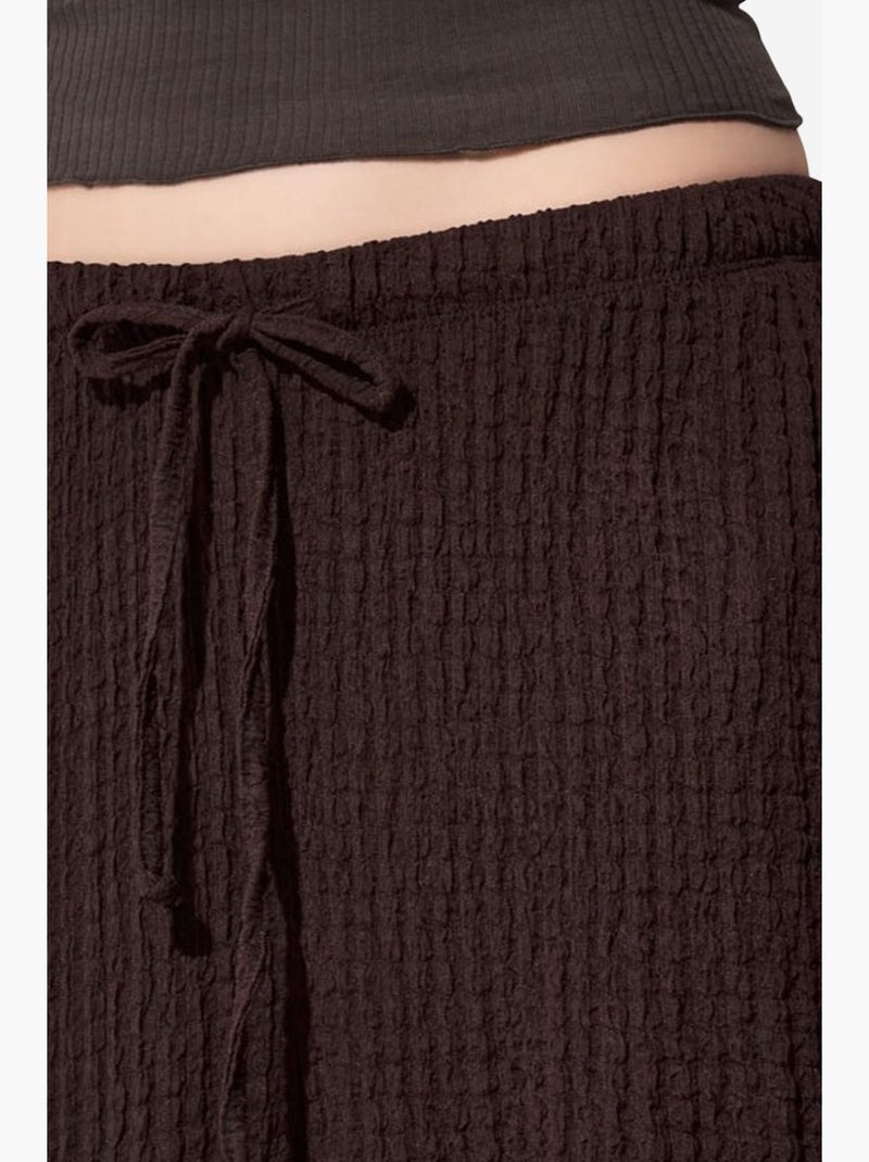 Pantalones jogger de mujer de tejido busem Marrón chocolate - Kiabi