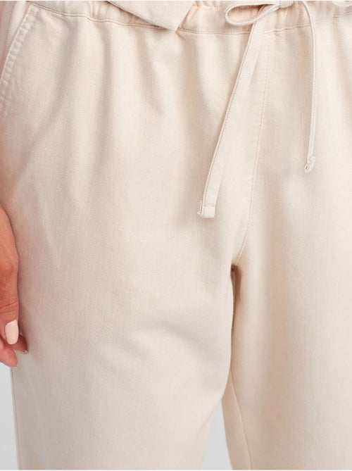 Pantalones jogger de mujer en mezcla de lino - Kiabi