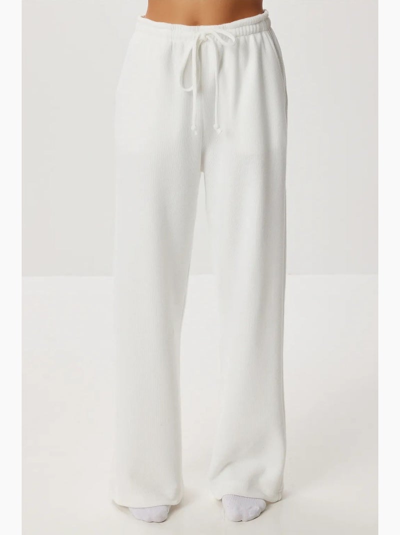 Pantalones jogger de pierna ancha con cierre de cordón istanbul Crudo - Kiabi