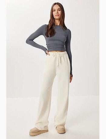 Pantalones jogger de pierna ancha con cierre de cordón istanbul