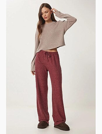 Pantalones jogger de pierna ancha con cierre de cordón istanbul
