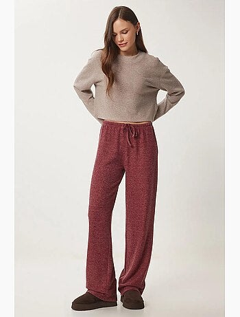 Pantalones jogger de pierna ancha con cierre de cordón istanbul