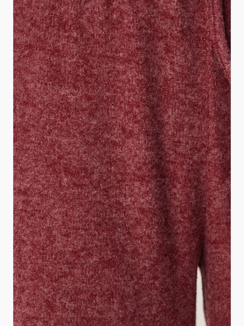 Pantalones jogger de pierna ancha con cierre de cordón istanbul Rojo burdeos - Kiabi