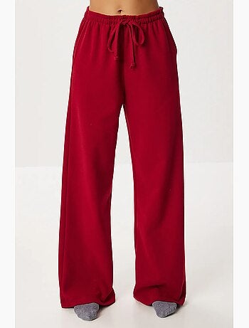 Pantalones jogger de pierna ancha con cierre de cordón istanbul