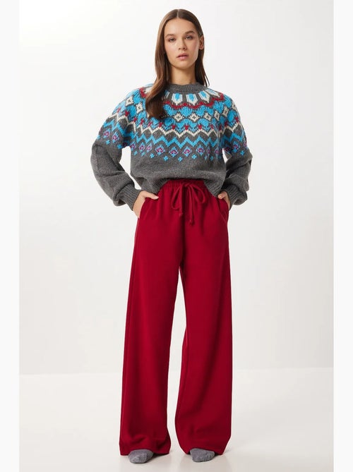 Pantalones jogger de pierna ancha con cierre de cordón istanbul - Kiabi Pantalones jogger de pierna ancha con cierre de cordón istanbul - Kiabi
