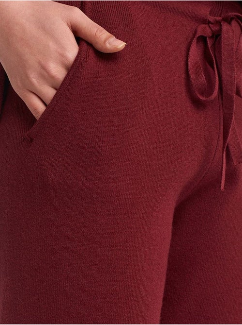 Pantalones jogger de punto con lúrex para mujer dilvin - Kiabi
