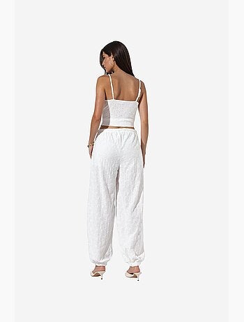 Pantalones jogger de tejido tejido texturizado busem