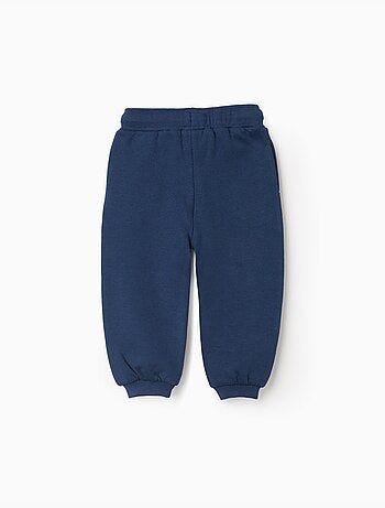 Pantalones joggers cepillados, azul