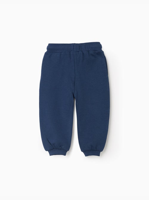 Pantalones joggers cepillados, azul - Kiabi