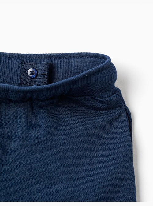 Pantalones joggers cepillados, azul - Kiabi