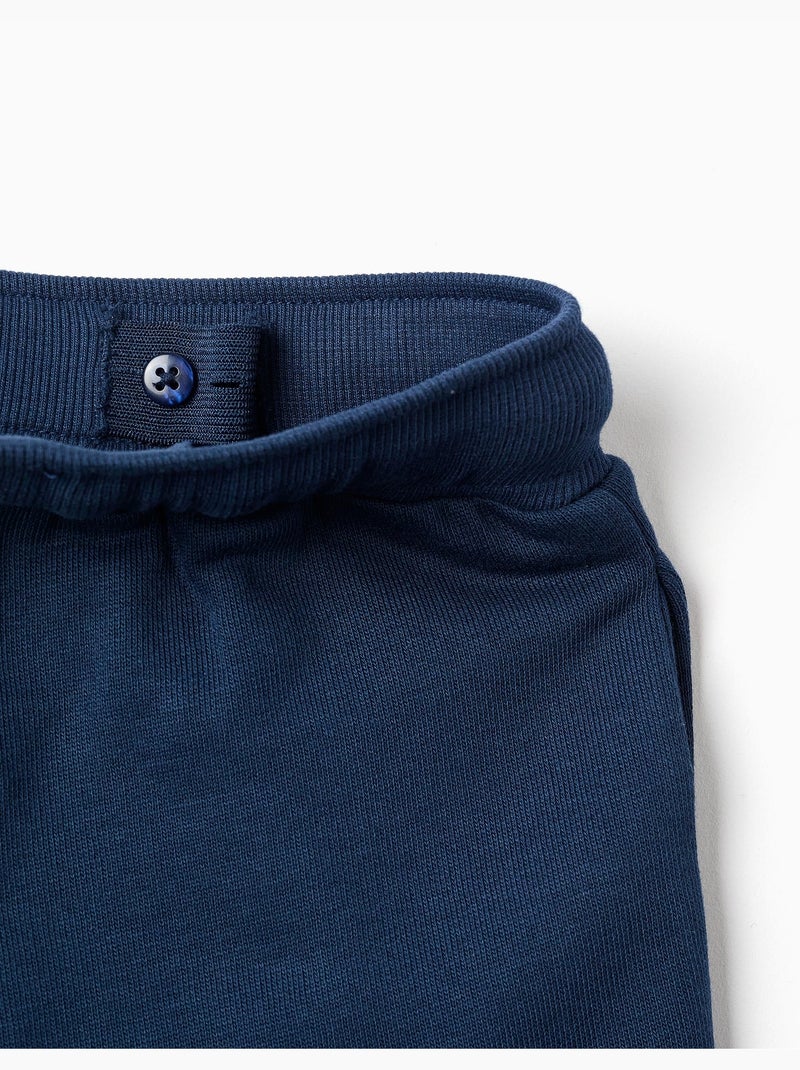 Pantalones joggers cepillados, azul Azul oscuro - Kiabi