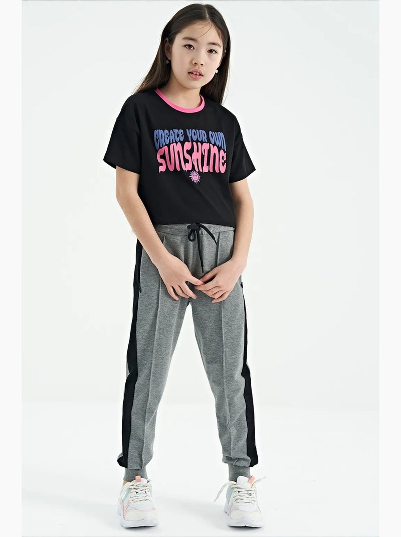 Pantalones juveniles unisex de mezcla de algodón tommy Gris - Kiabi