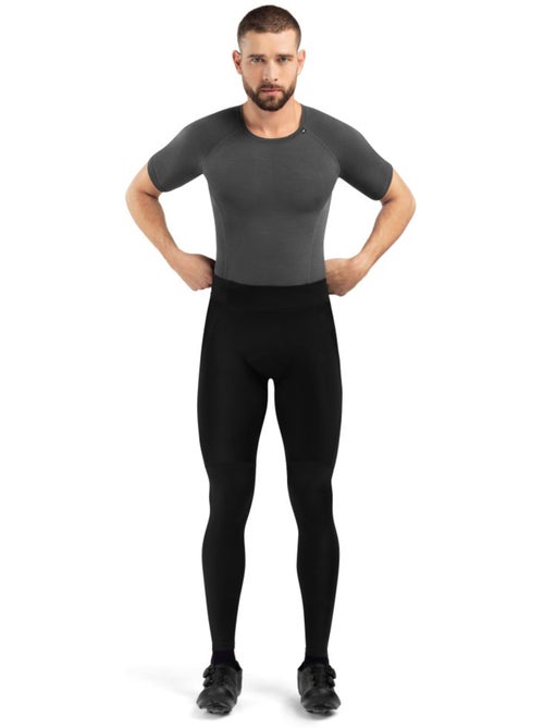 Pantalones largos ciclismo con badana hombre ciclismo hombre core topclass - Kiabi
