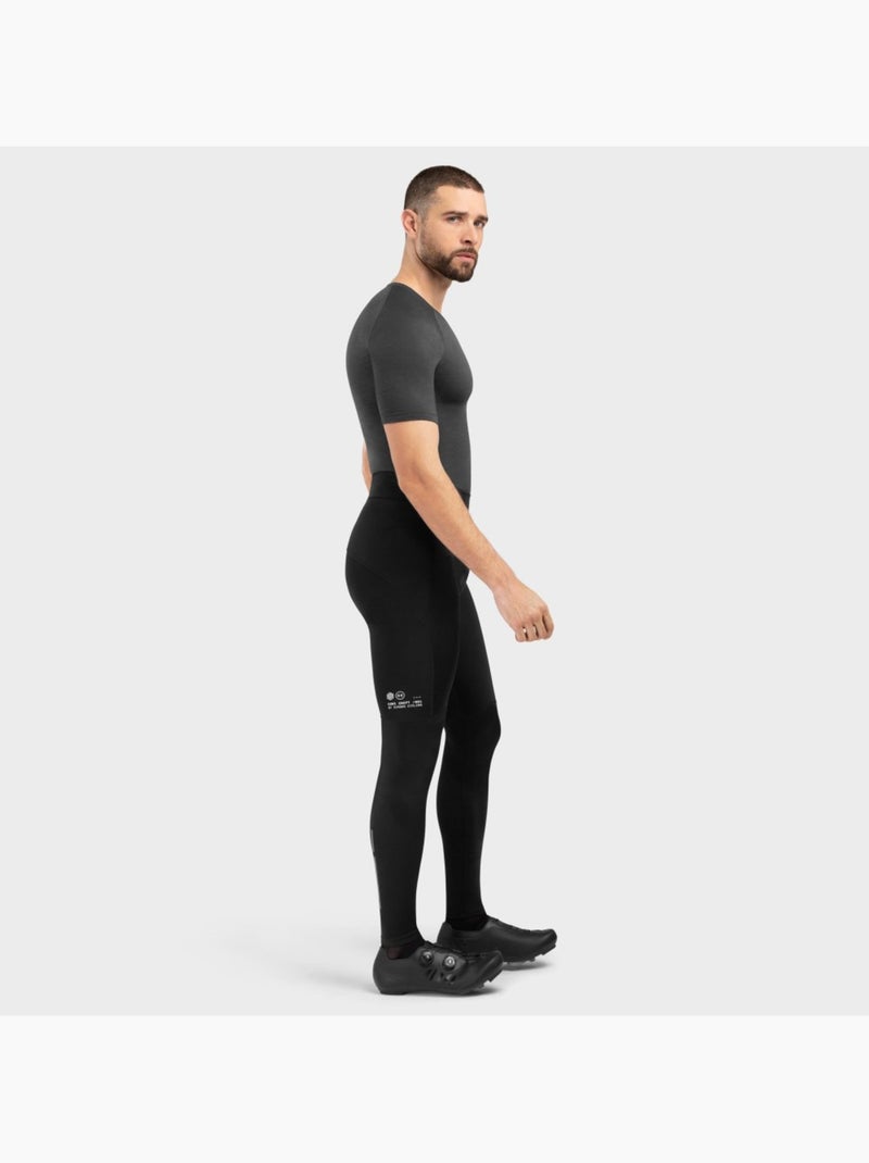 Pantalones largos ciclismo con badana hombre ciclismo hombre core topclass Negro - Kiabi