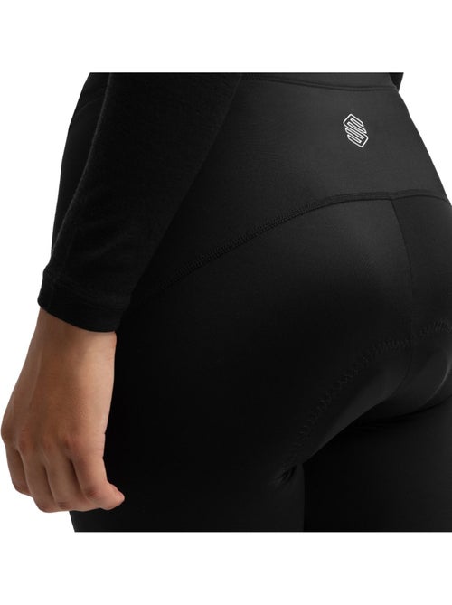 Pantalones largos ciclismo con badana mujer ciclismo mujer core lookout - Kiabi