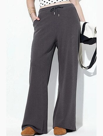 Pantalones largos con cintura elástica y cordón ajustable busem