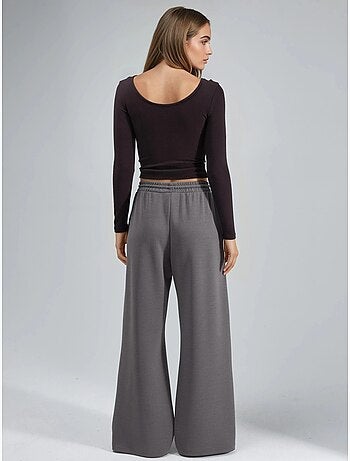 Pantalones largos con cintura elástica y cordón ajustable busem