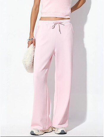 Pantalones largos con cintura elástica y cordón ajustable busem