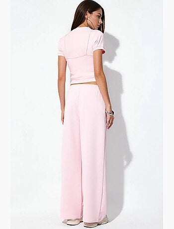 Pantalones largos con cintura elástica y cordón ajustable busem