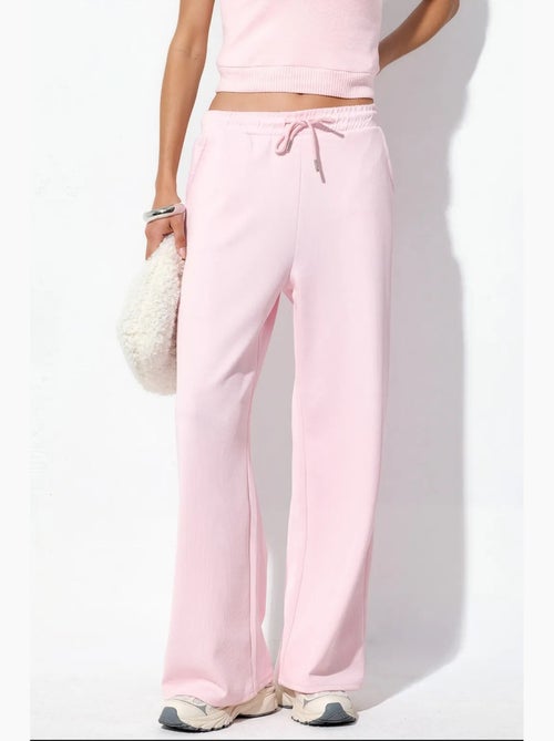 Pantalones largos con cintura elástica y cordón ajustable busem - Kiabi Pantalones largos con cintura elástica y cordón ajustable busem - Kiabi