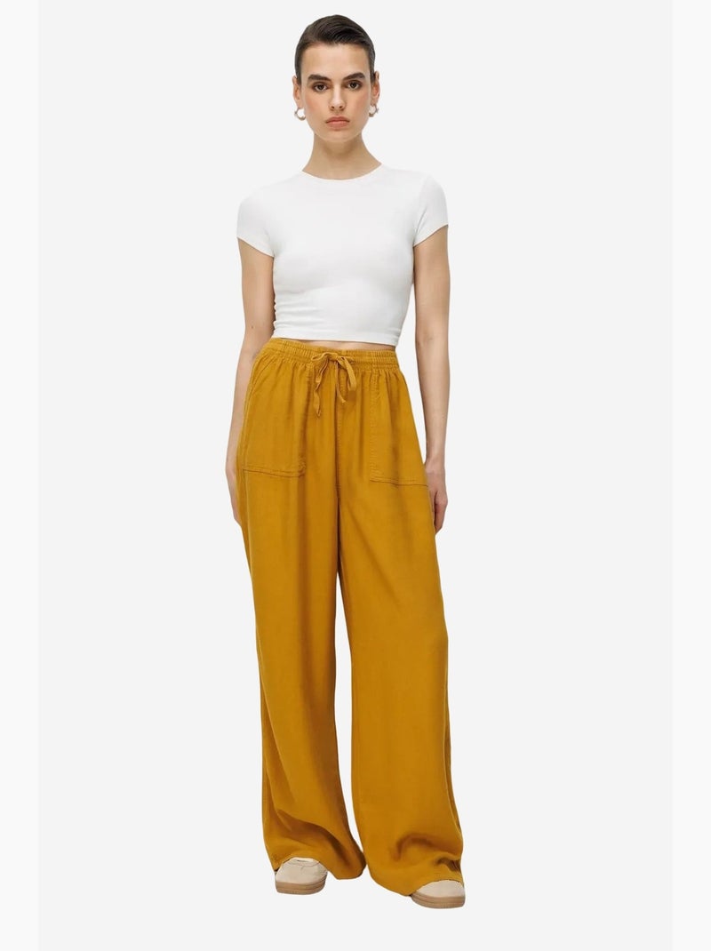 Pantalones largos de pierna recta con cintura elástica para mujer mixray Ámbar - Kiabi