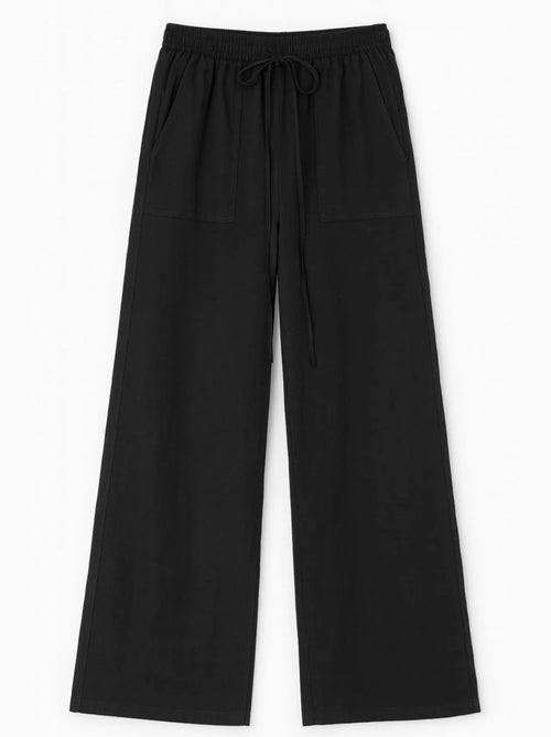 Pantalones largos de pierna recta con cintura elástica para mujer mixray - Kiabi Pantalones largos de pierna recta con cintura elástica para mujer mixray - Kiabi