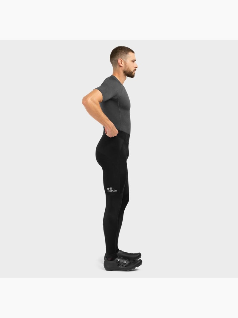 Pantalones largos térmicos ciclismo con badana hombre ciclismo hombre core spee Negro - Kiabi