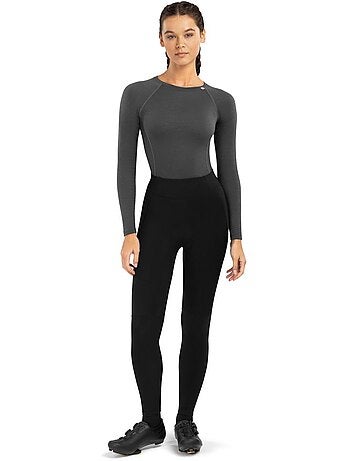 Pantalones largos térmicos ciclismo con badana mujer ciclismo mujer core agilit