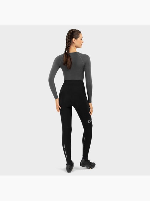 Pantalones largos térmicos ciclismo con badana mujer ciclismo mujer core agilit - Kiabi