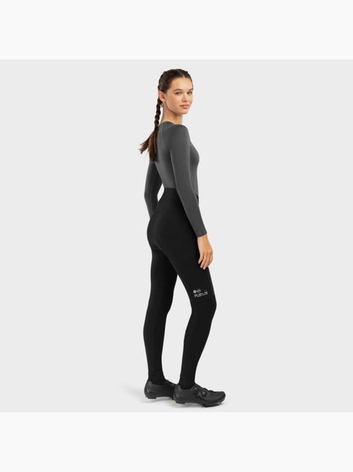 Pantalones largos térmicos ciclismo con badana mujer ciclismo mujer core agilit - Kiabi
