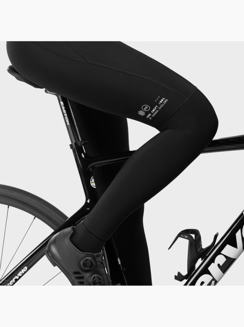 Pantalones largos térmicos ciclismo con badana mujer ciclismo mujer core agilit - Kiabi
